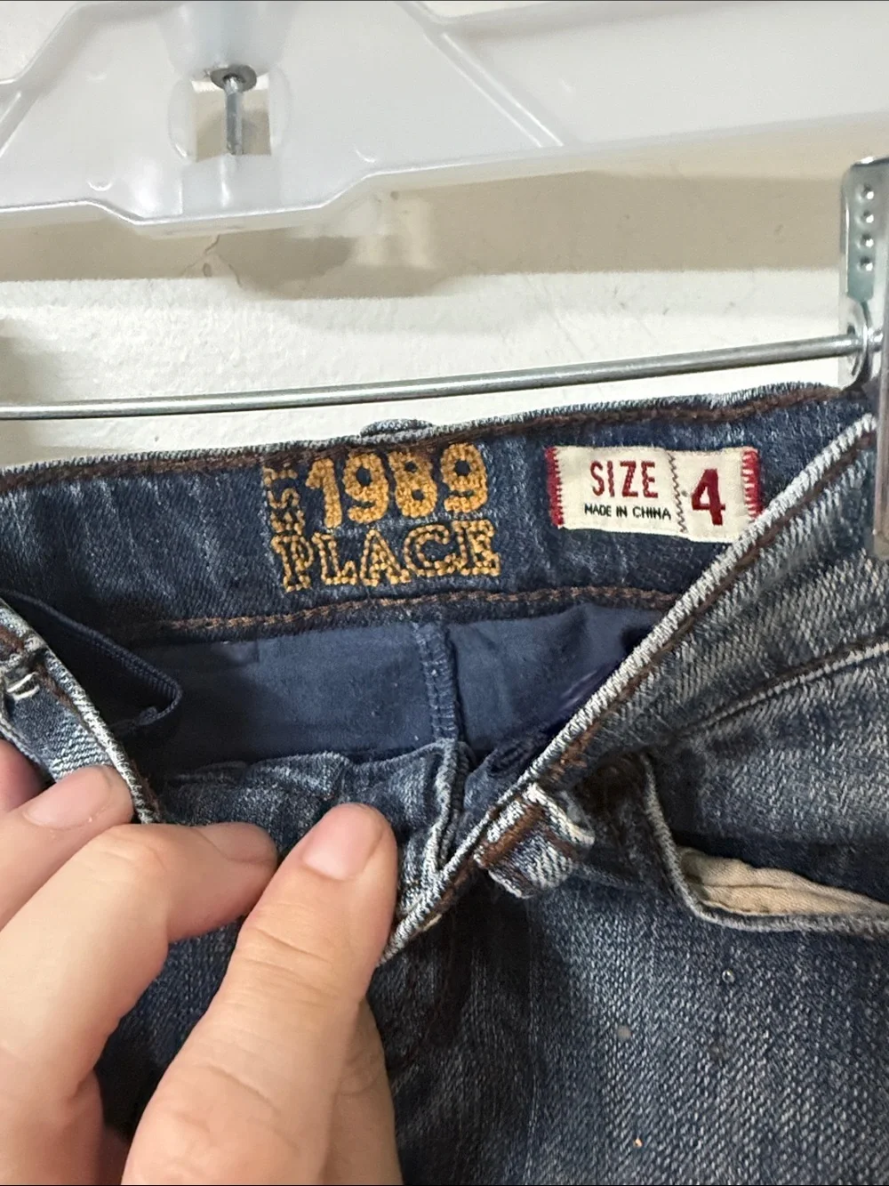 The Children's Place Blue Denim Skort with Rhinestone Stars